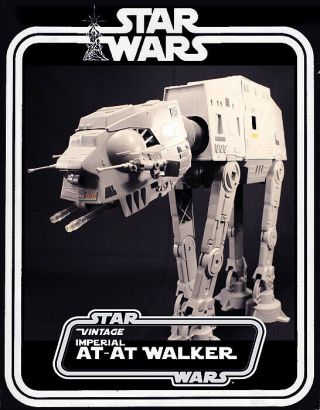 Star Wars Vintage At - At Complete 1981 Kenner Imperial Walker W Chin Guns
