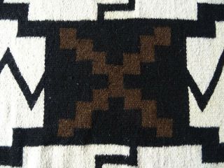 NAVAJO STORM RUG VINTAGE BLANKET WEAVING 82 