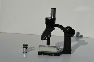 VINTAGE 1940S ' BAUSCH & LOMB STEREO MICROSCOPE TB4092 WOOD CASE 2