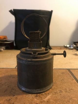 Antique Perko Perkins Marine Railroad Lantern Burner Fuel Pot Not Kerosene