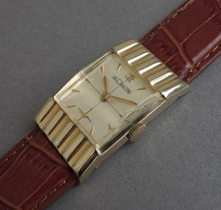 Jaeger Lecoultre 10k Gold Filled Art Deco Gents Vintage Watch 1951