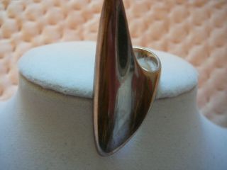 Georg Jensen Denmark Sterling Silver Modernist Ring.  Henning Koppel.  Model 99.