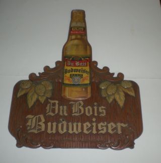 Du Bois Budweiser Beer Sign - Vintage -