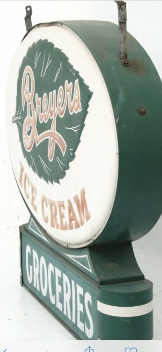 Breyers RARE Ice Cream Double Sided Sign 4