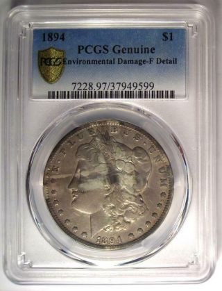 1894 Morgan Silver Dollar $1 - Certified PCGS Fine Details - Rare Date 1894 - P 2