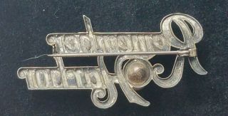 VINTAGE WWII REMEMBER PEARL HARBOR STERLING SILVER PIN BROOCH WORLD WAR 2 REAL 4