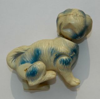 VINTAGE & RARE JOINTED DOG CELLULOID FIGURINE DOLL TOY JAPAN 40 ' s. 2