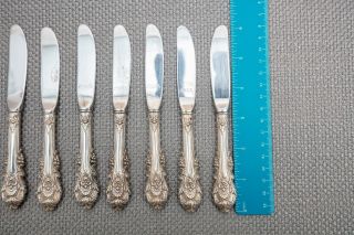 Wallace Sir Christopher Sterling Silver Butter Knife Spreader Set of 10,  6 1/4 