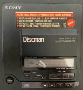 Sony Discman CD Compact Disc Compact Player D - Z555 rare model 4