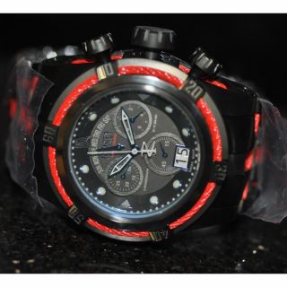 Invicta Mens Rare 12951 Jason Taylor Swiss Reserve Chrono Black Dial Steel Watch