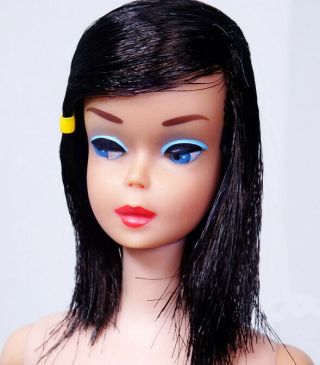 RARE Vintage MIDNIGHT High Color Color Magic Barbie Doll Head Only 2