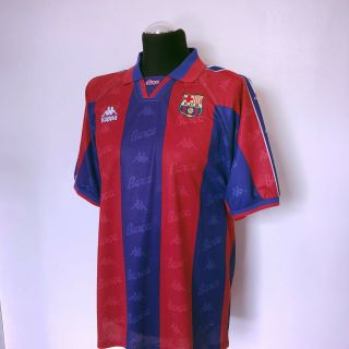 RONALDO 9 Barcelona Vintage Kappa Home Football Shirt Jersey 1996/97 (XL) R9 4