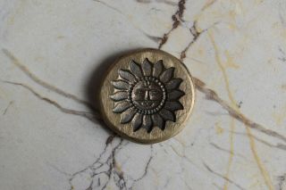 Vintage Die Sun Pendent Making Brass Hand Casting Jewelry Mold Stamp Seal