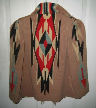 Vintage Chimayo Jacket 100 Wool Hand Made Colorful Womens Size Med 40 