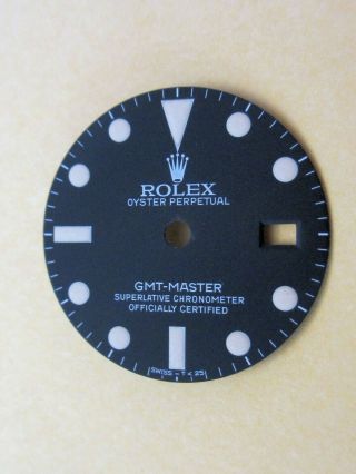 Vintage Rolex 1675 Gmt - Master Long " E " Matte Black Repaired Dial