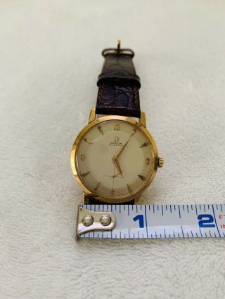 Vintage Omega Rose Gold Wrist Watch engraved 1962 6