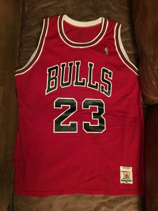 1986 - 1989 Vintage Authentic Macgregor Sand - Knit Michael Jordan Chicago Bulls Jer