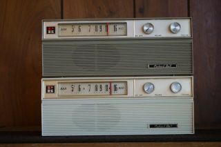 2 Vintage Packard Bell Ar - 851 Gilligan`s Island Am Transistor Radios