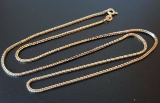 Vintage Italian 9ct Gold Chain Necklace 4.  2 Grams 19 1/2 "