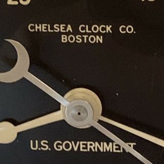 Vintage CHELSEA Clock Co Boston Maritime U S Government Ship’s Clock RUNNING 3