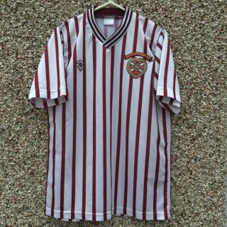 1989 1990 Heart Of Midlothian Away Football Shirt Small Adult Rare Bukta Vintage