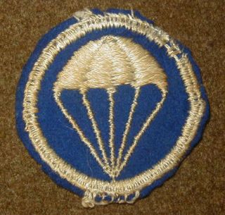 Wwii U.  S.  Army Airborne Parachute Cap Patch Paratrooper - Wool