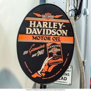 Harley - Davidson Motorcycle Motor Oil Can Curb Lollipop Metal Bike Vintage Style 3
