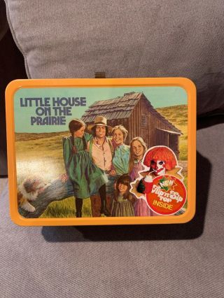 Ultra Rare Little House On The Prairie Metal Lunchbox W/ Thermos 1978