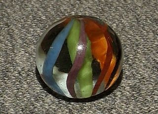 Vintage Marbles Rare Green Solid Core 7 Colors Look 5/8 " - 16mm