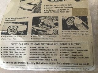 Vintage 1960”s hot wheels redline.  In Package. 7