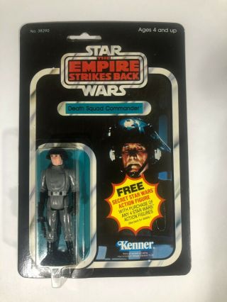1980 Vintage Kenner Star Wars Esb21a Death Squad Commander Secret Figure Offer