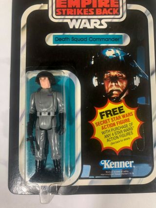 1980 Vintage Kenner Star Wars ESB21A Death Squad Commander Secret Figure Offer 2