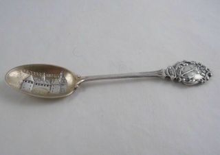Gorham Hope & Anchor Sterling Naragansett Pier Rhode Island Souvenir Spoon