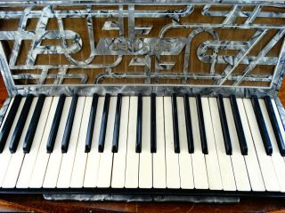 Hohner Verdi IV Piano Accordion 120 Bass 41 Treble Keys Vintage German 1940s 5