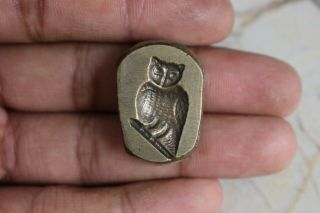 Vintage Die OWL Pendent Making Brass Hand Casting Jewelry Mold Stamp Seal 5