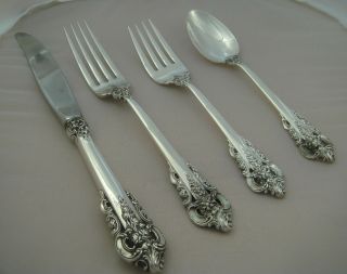 Wallace Grand Baroque Sterling Silver Four Piece Setting