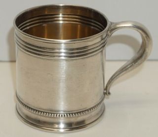 R.  Wallace & Sons Sterling Silver Baby Cup 1536 53 Grams Or 1.  64 Troy Ounces