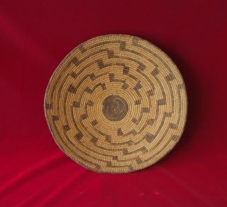 Antique Pima Basket Tray Southwest Native American Indian - Big - 16 "