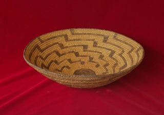 Antique Pima Basket Tray Southwest Native American Indian - Big - 16 