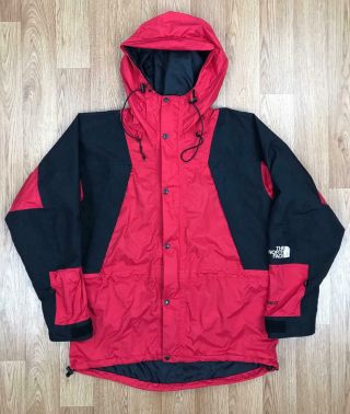Vintage The North Face Mens Mountain Light Jacket | Goretex 90s | Large L Red