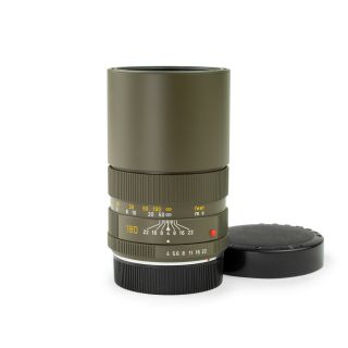 Leica R 180mm F4 Elmar - R Safari Olive Green Edition Rare Nr