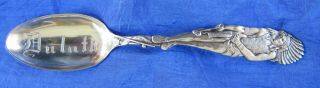 ml - 0010.  Sterling Silver Souvenir Spoon Paye & Baker Indian Chief.  Duluth 4