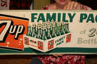 Rare Vintage 1952 7Up 7 Up Family Pack Soda Pop Gas Station 30 