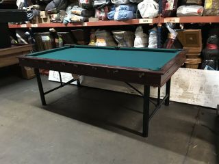 Antique Brunswick Pool Table.  Delivery And Assembly Available To Nyc And Nj.