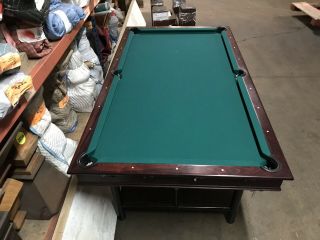 antique brunswick pool table.  Delivery and Assembly Available to NYC and NJ. 6