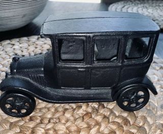 Cast Iron Ford Model T Sedan Toy Car – 6 1/8” Long 3