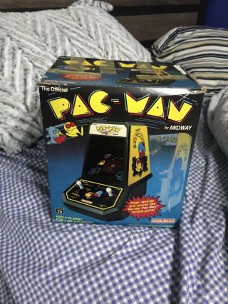 Superior Condo 1981 Vintage Coleco Pac - Man Table Top Arcade Game W/ Orginal Box