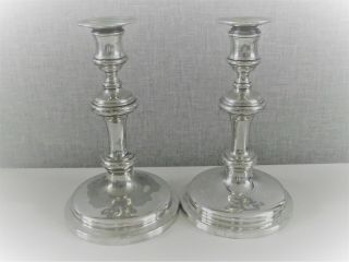 Antique Orient Steam Navigation Silver Plate Candlesticks Elkington &co