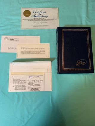 The Memoirs Of Richard Nixon Signed Limited Extremely Rare Cc Receipt 688/2,  500