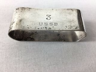 Early 1900’s International Silver Co.  Ussb (us Board) Napkin Ring